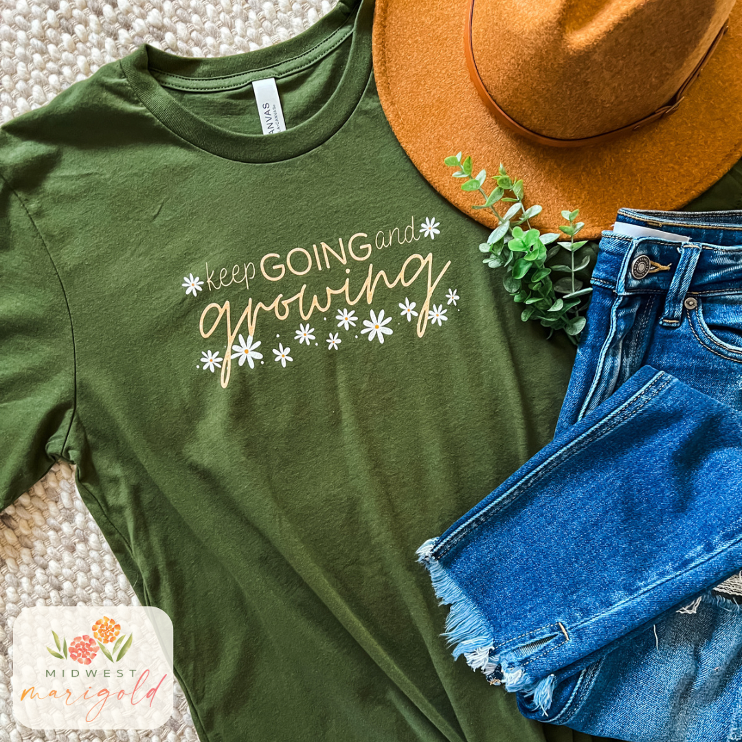 Keep Going & Growing Tee