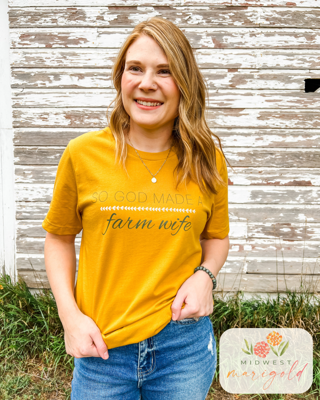 So God Made a Farm Wife Tee